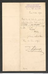 k.k. naturhistorisches Hofmuseum, Intendanzakten 1885-1896 (Hauer), Aktenzahl Z.463/1892, Seite 4